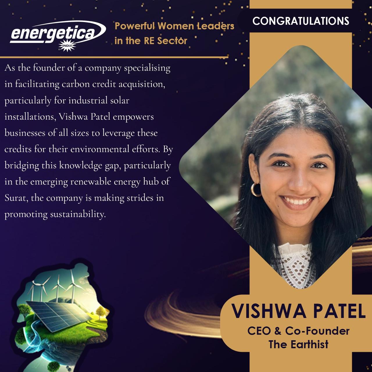 Energetica India — Vishwa Patel, Women Leaders in Clean Energy